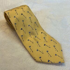 Brooks Brothers Golf Print Tie - 100% Silk